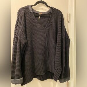 Free People black oversized sweater